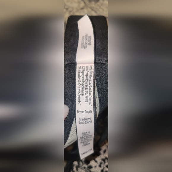 Victoria’s Secret Dream Angels Lined Demi Bra 34DD Lace Black/Cream - Picture 6 of 7